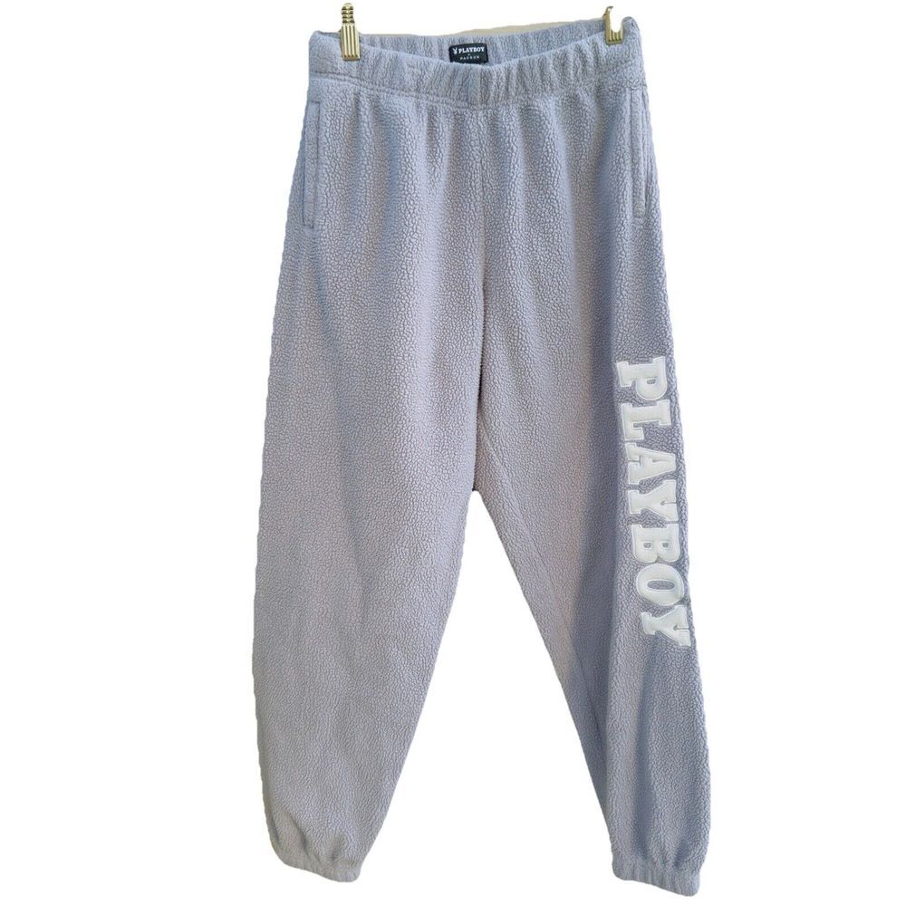 Playboy by Pacsun Women's Size XS Gray  Fleece High‎ Rise Pocketed Sweatpants